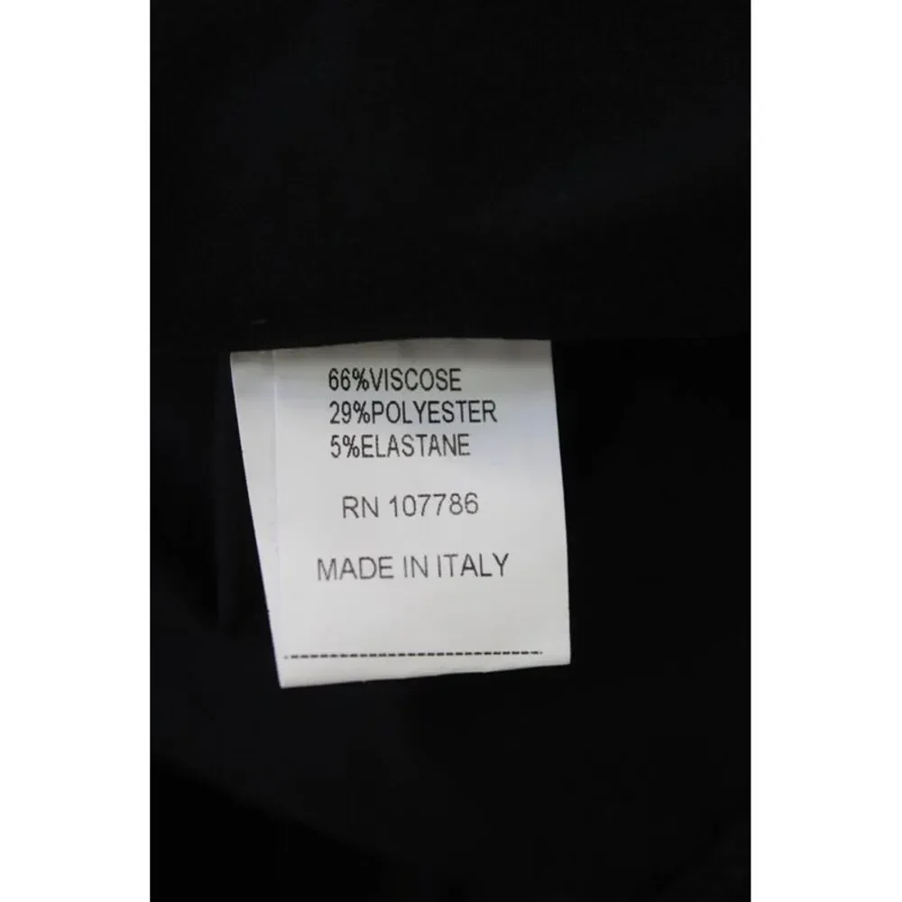 Flora Ashley Womens Sequined Stretch High-Rise Tapered Pants Black Size M